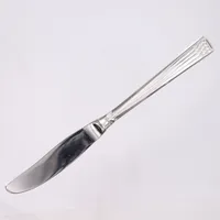 6 kniver Arvesølv, lengde ca 20cm, blad i stål, 830/1000, tot. Vekt: 327,5 g