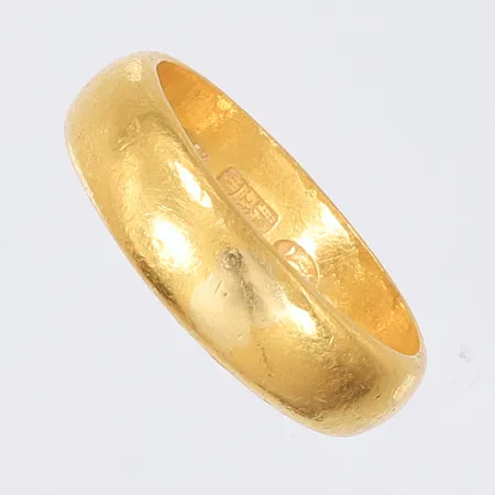 Ring (gravert), Ø21,5mm, bredde 7 mm, 23K Vekt: 14,7 g