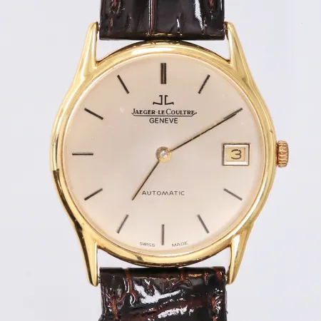 Jaeger-LeCoultre klokke i gull, ø 33 mm, 18K.  Vekt: 0 g Kontakt Lånekontoret for frakt