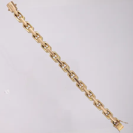 Armbånd (anker), lengde 21cm, bredde 9,4mm, 14K Vekt: 114,6 g Kontakt Lånekontoret for frakt