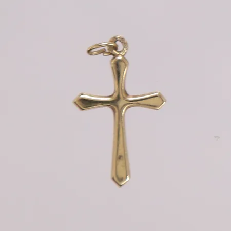 Anheng, kors, 13x22mm, 14K Vekt: 0,4 g