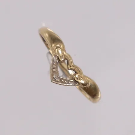 Ring, ø 16mm, bredde 1,3-6,4mm, 14K Vekt: 1 g