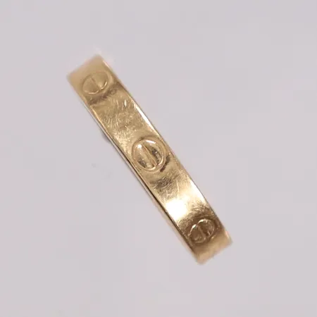 Ring, ø 18mm, bredde 4mm, 14K Vekt: 1,5 g