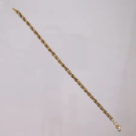 Armbånd Cordel, lengde 18,5cm, bredde 3,5mm, 14K Vekt: 4,3 g Kontakt Lånekontoret for frakt