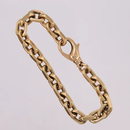 Armbånd Anker, lengde 19cm, brede 8mm, 14K Vekt: 48,1 g Kontakt Lånekontoret for frakt