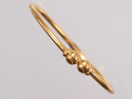 Armring, Ø51mm (OBS! Liten størrelse), 22K Vekt: 16,3 g Kontakt Lånekontoret for frakt