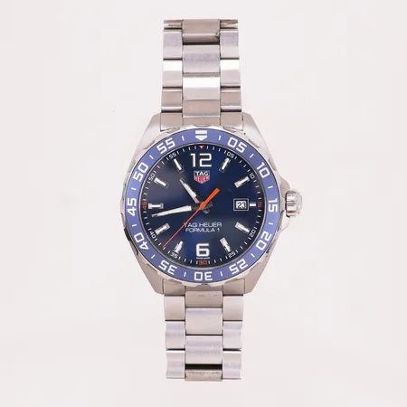 Herreur, Tag Heuer, Formula 1, ø 43mm, refnr: WAZ1010, snr: WMC1499, stål, quartz, ingen tilbehør, brukstslitasje, trenger batteribytte Vekt: 0 g Kontakt Lånekontoret for frakt