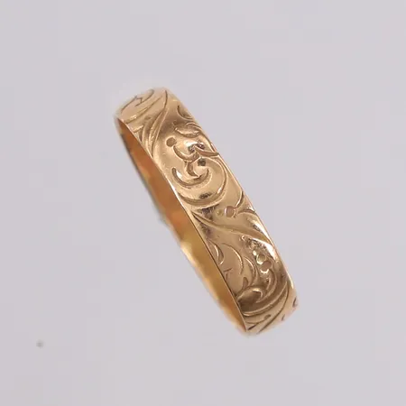 Ring, ø17,2mm, bredde 4,1mm, 14K Vekt: 1,7 g Kontakt Lånekontoret for frakt