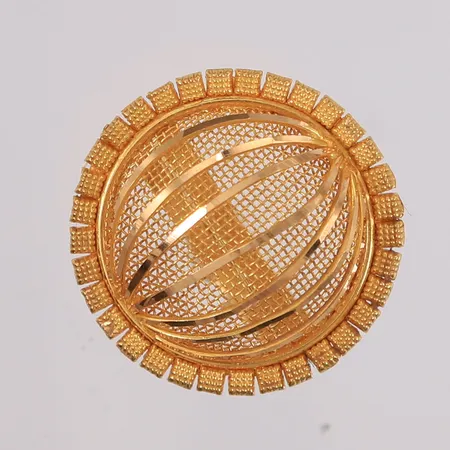 Ring, justerbar, diameter mønster 25mm, 21K Vekt: 6,5 g Kontakt Lånekontoret for frakt