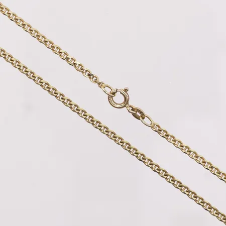 Halskjede, lengde 51cm, bredde 2,2mm, 14K Vekt: 7 g Kontakt Lånekontoret for frakt