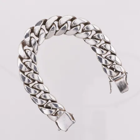 Armbånd, Panser, lengde 18cm, bredde 16mm, 925S Vekt: 96,5 g Kontakt Lånekontoret for frakt