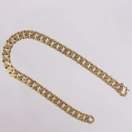 Armbånd Panser, lengde 25cm, bredde 8mm, 14K Vekt: 48,7 g Kontakt Lånekontoret for frakt