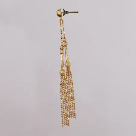 Én løs dobb (stopper er i sølv), 77x6mm, 18K Vekt: 3,7 g Kontakt Lånekontoret for frakt