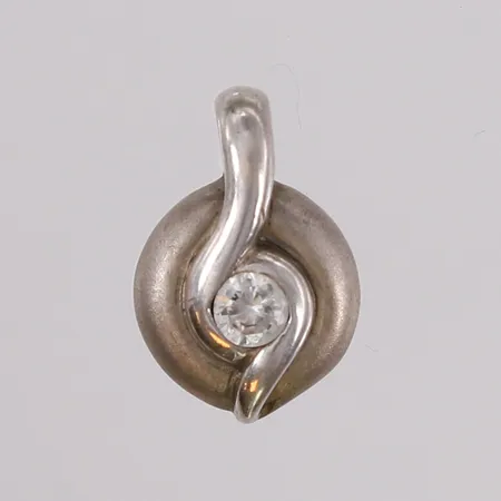 Anheng med blank sten, 18x12mm, 925S Vekt: 2,6 g Kontakt Lånekontoret for frakt