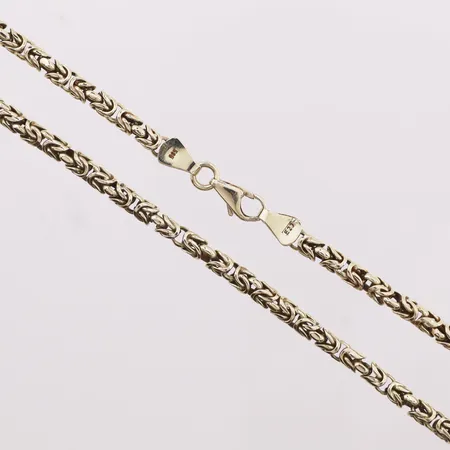 Halskjede, Konge, avrundet, lengde 53,5cm, bredde 4mm, 14K Vekt: 42 g Kontakt Lånekontoret for frakt