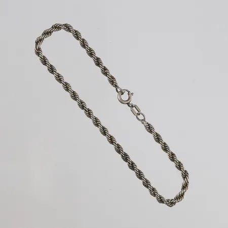 Armbånd Cordel, lengde 19cm, bredde 3mm, 830S Vekt: 3,4 g Kontakt Lånekontoret for frakt
