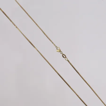 Kjede Veneziansk, lengde 71cm, bredde 1,1mm, 14K Vekt: 6,1 g Kontakt Lånekontoret for frakt
