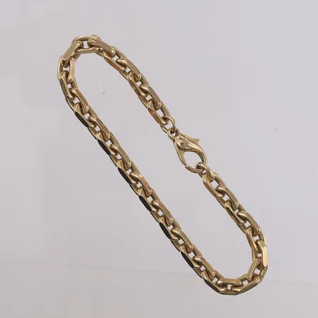 Armbånd Anker, lengde 20cm, bredde 2- 5,3mm, 14K Vekt: 25,7 g Kontakt Lånekontoret for frakt