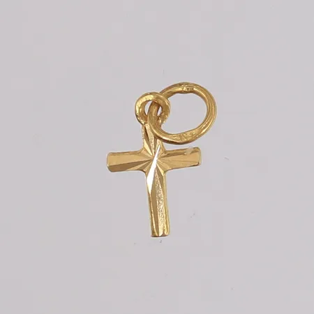 Anheng kors, 14x8mm, 22K Vekt: 0,4 g Kontakt Lånekontoret for frakt