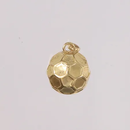 Anheng fotball, ø10mm, noe slitt, 14K Vekt: 0,8 g Kontakt Lånekontoret for frakt