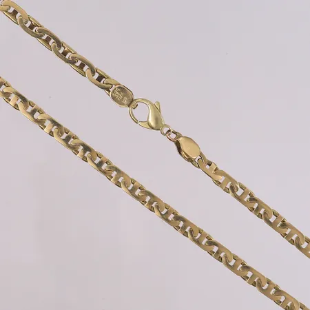 Kjede, lengde 54,5cm, bredde 4,9mm, 14K Vekt: 31,8 g Kontakt Lånekontoret for frakt