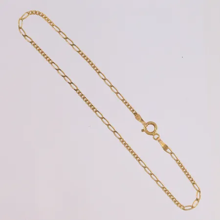 Armbånd, lengde 20,5cm, bredde 1,8mm, 14K Vekt: 1,7 g Kontakt Lånekontoret for frakt