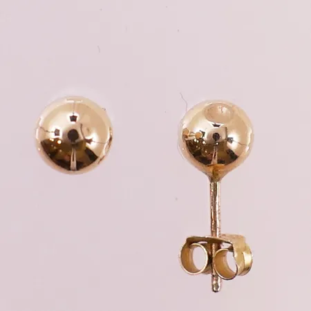 Ett par øredobber, lengde 14,6mm, bredde 5,7mm, 14K,  Vekt: 0,4 g Kontakt Lånekontoret for frakt