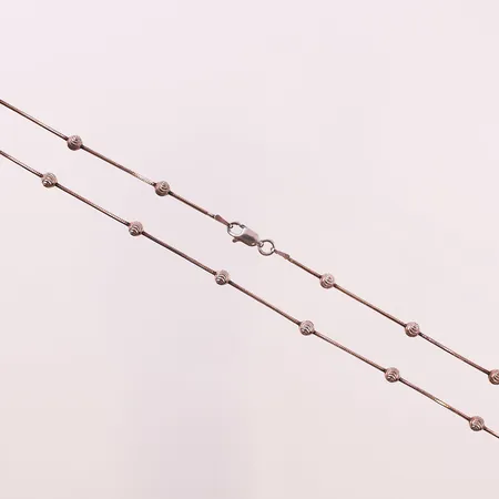 Kjede, lengde 50,3cm, bredde 3,8mm, 925S Vekt: 6,2 g Kontakt Lånekontoret for frakt