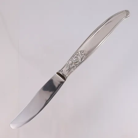 6 spisekniver Telesølv, lengde 21,9cm, 830S Vekt: 573 g Kontakt Lånekontoret for frakt