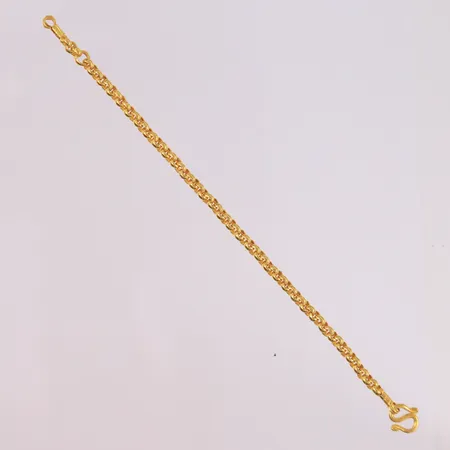 Armbånd, lengde 13cm, bredde 3,1mm, thai-gull, 23K Vekt: 3,8 g Kontakt Lånekontoret for frakt