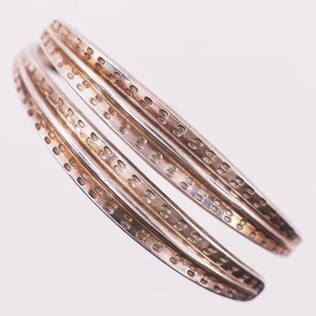 Armring, ø 6,5cm, bredde 6 - 21mm, David Andersen, 925S Vekt: 36,9 g Kontakt Lånekontoret for frakt