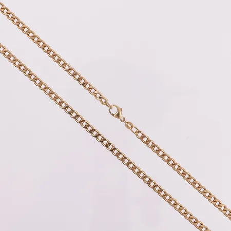 Halskjede, panser, lengde 51cm, bredde 4,2mm, 18K Vekt: 13,4 g Kontakt Lånekontoret for frakt
