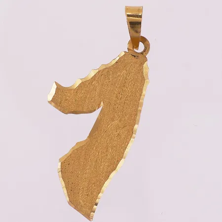 Anheng, lengde 50,6mm, bredde 0,5mm, 21K Vekt: 3,8 g Kontakt Lånekontoret for frakt