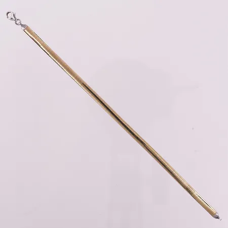 Armbånd, to-farget, lengde 18,5cm, 4mm, 14K Vekt: 8 g Kontakt Lånekontoret for frakt