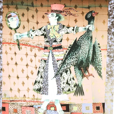 D.G.A. av Jan Baker, "Rosa morgen", E.A., signert, datert 2023, motivformat 40 x 30cm, ingen ramme medfølger Kontakt Lånekontoret for frakt