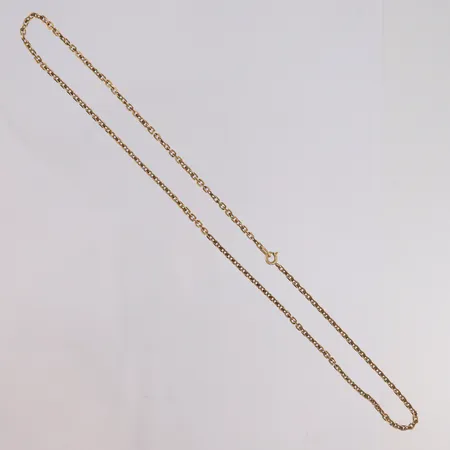 Kjede Anker, lengde 45cm, bredde 2mm, 14K Vekt: 6,4 g Kontakt Lånekontoret for frakt