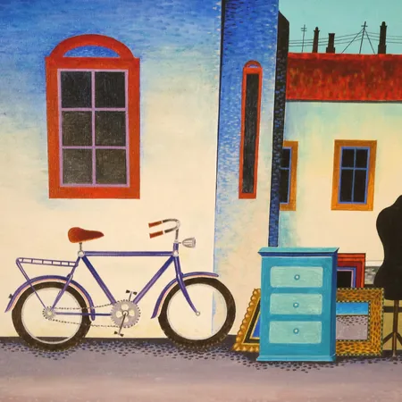 D.G.A. av Jan Baker, "Ny dag", 3/60, signert, datert 2024, motivformat 57 x 45cm, ingen ramme medfølger Kontakt Lånekontoret for frakt