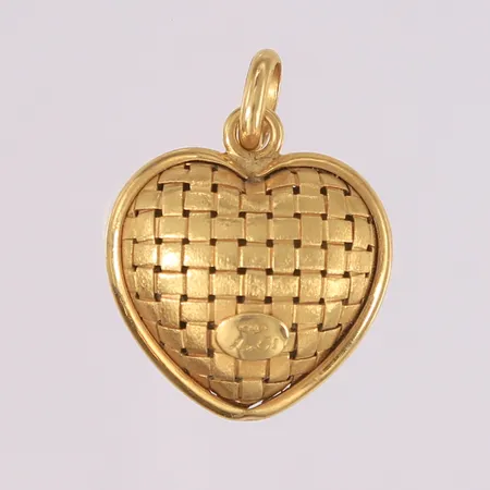 Anheng hjerte, 24x19mm, 18K Vekt: 3,7 g Kontakt Lånekontoret for frakt