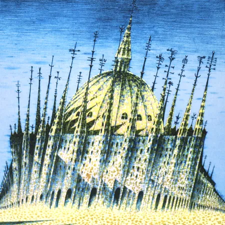 D.G.A. av Jan Baker, "Katedralen", 2/60, signert, datert 2023, motivformat 60 x 45cm, ingen ramme medfølger Kontakt Lånekontoret for frakt