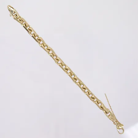 Armbånd Anker, lengde 20cm, bredde 8mm, røket sikkerhetslenke, 14K Vekt: 51,9 g Kontakt Lånekontoret for frakt