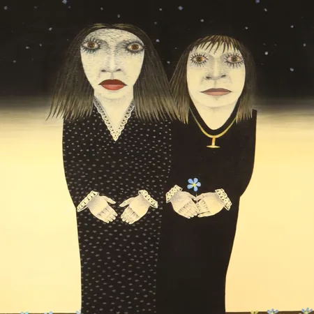 D.G.A. av Jan Baker, "Söstre", 1/30, signert, datert 2021, motivformat 36 x 30cm, ingen ramme medfølger Kontakt Lånekontoret for frakt