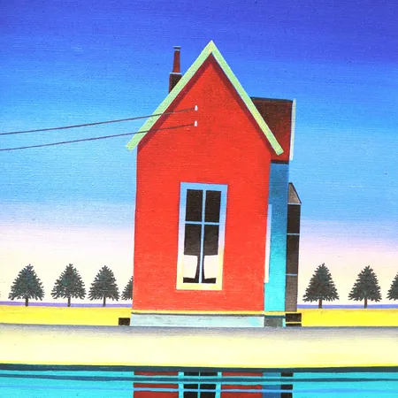 D.G.A. av Jan Baker, "Morgen", 10/30, signert, datert 2023, motivformat 40 x 30cm, ingen ramme medfølger Kontakt Lånekontoret for frakt