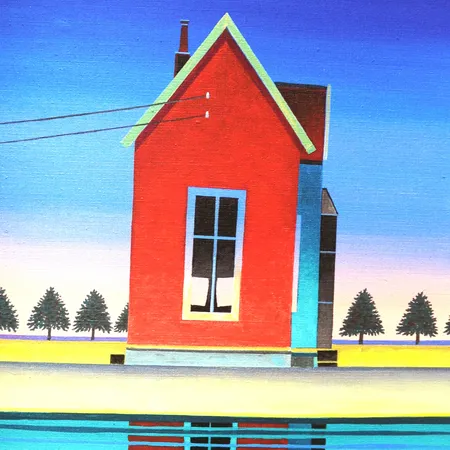 D.G.A. av Jan Baker, "Morgen", 8/30, signert, datert 2023, motivformat 40 x 30cm, ingen ramme medfølger Kontakt Lånekontoret for frakt