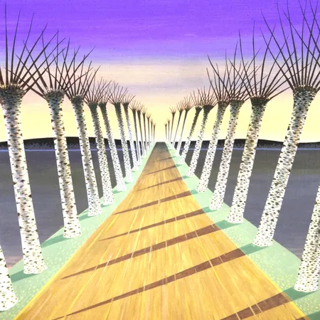 D.G.A. av Jan Baker, "Allé", 6/30, signert, datert 2023, motivformat 40 x 30cm, ingen ramme medfølger Kontakt Lånekontoret for frakt