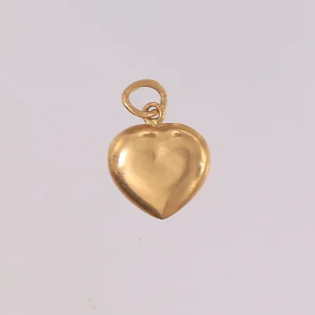 Anheng hjerte, 15x10mm, feste-ringen har åpning, 14K Vekt: 0,4 g Kontakt Lånekontoret for frakt