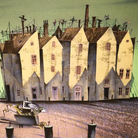 D.G.A. av Jan Baker, "Söndag", 2/60, signert, datert 2024, motivformat 61 x 45cm, ingen ramme medfølger Kontakt Lånekontoret for frakt