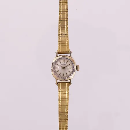 Dameur, Roamer, serienr 467, modellnr 6810, bruttovekt 18,3g, går ikke, 14K Kontakt Lånekontoret for frakt