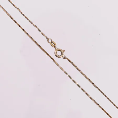 Halskjede, veneziansk, lengde 39,5cm, bredde 0,9mm, S925 Vekt: 1,9 g Kontakt Lånekontoret for frakt