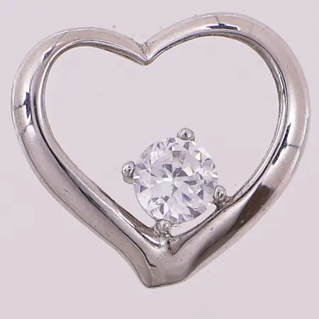 Anheng med klar sten, lengde 16,6mm, bredde 4,6mm, 925S Vekt: 1,5 g Kontakt Lånekontoret for frakt