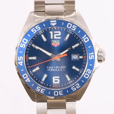 TAG Heuer Formula 1, ref. WAZ1010 / BRF3754, quartz, stål, blå urskive, behøver batteribytte, uten boks og tilbehør Vekt: 0 g Kontakt Lånekontoret for frakt